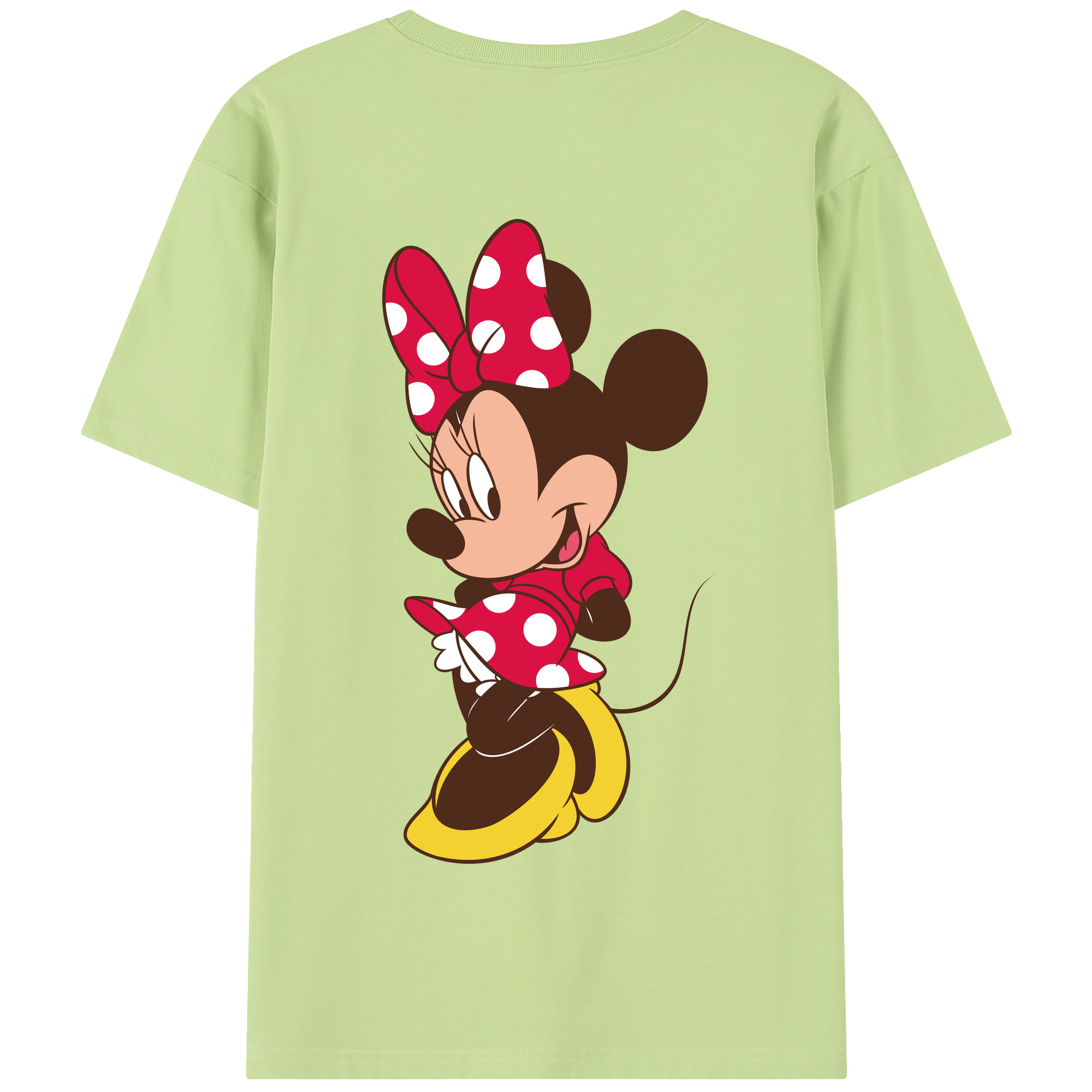 （画像用） ミッキーマウス Mickey Mouse 綿100％半袖Tシャツ（背面プリント）